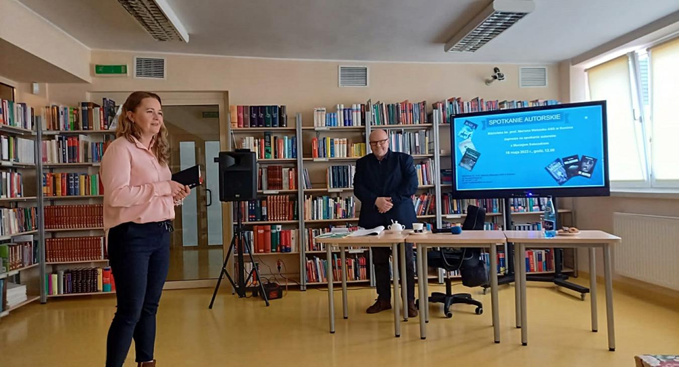 Spotkanie autorskie w Bibliotece im. prof. Mariana Walczaka ANS w Koninie