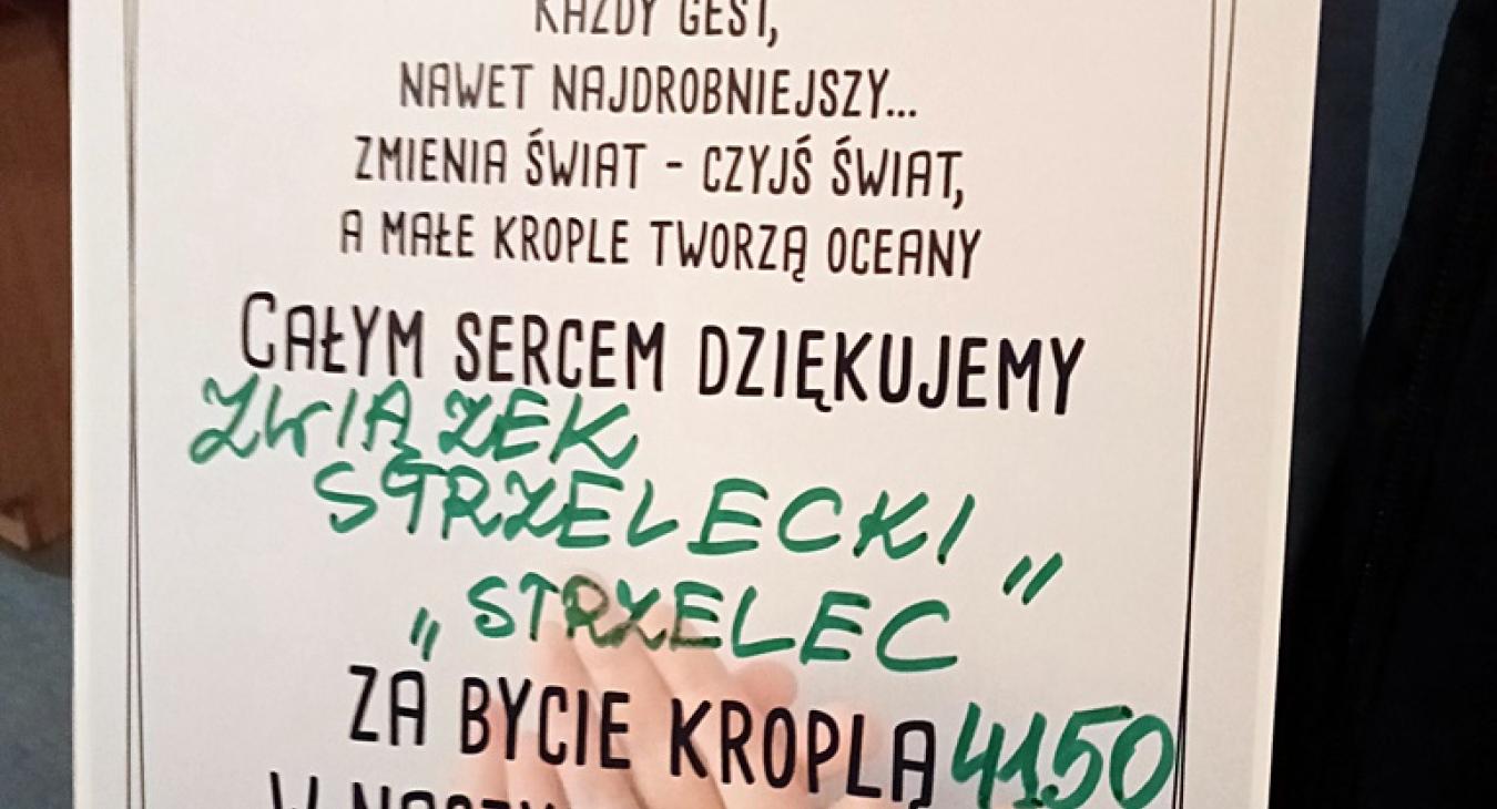 Akcja przekazania paczek z żywnością dla fundacji "Miejsce Dobra" przez Związek Strzelecki Strzelec 4150